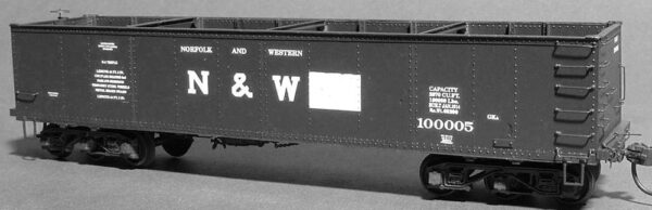 Westerfield Models LLC re-releases Norfolk & Western 46-foot battleship gondola