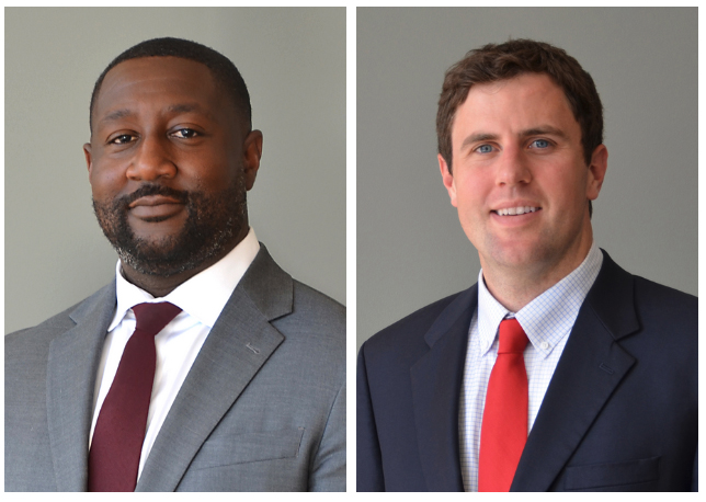 Head shots of two men
