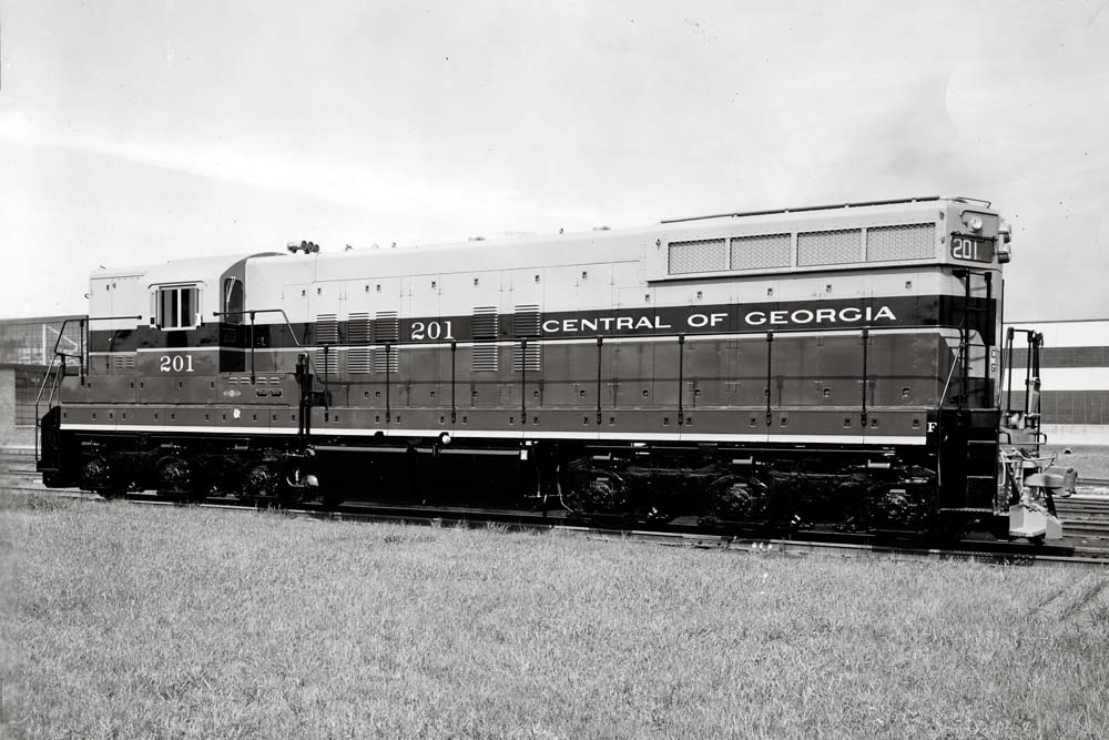 Central of Georgia locomotive in profile