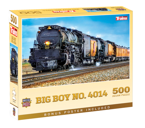 Image of a puzzle box lid with locomotive.