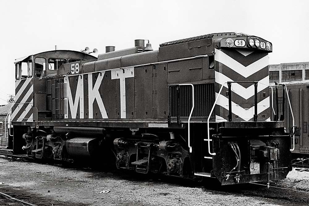 End-cab diesel Missouri-Kansas-Texas locomotive