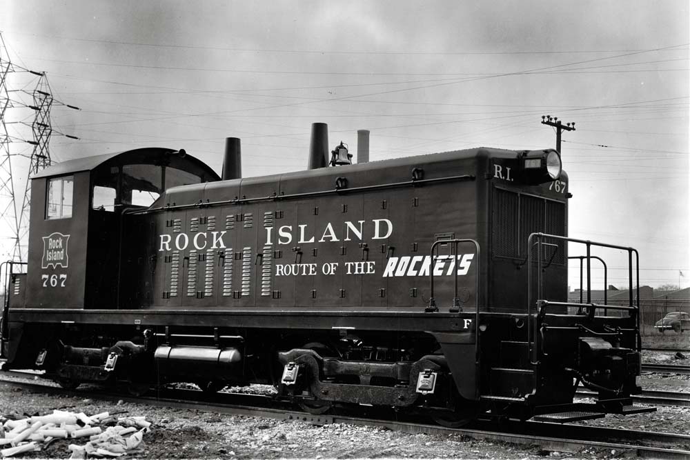 End cab diesel locomotive without train was among best-selling Electro-Motive diesel locomotives