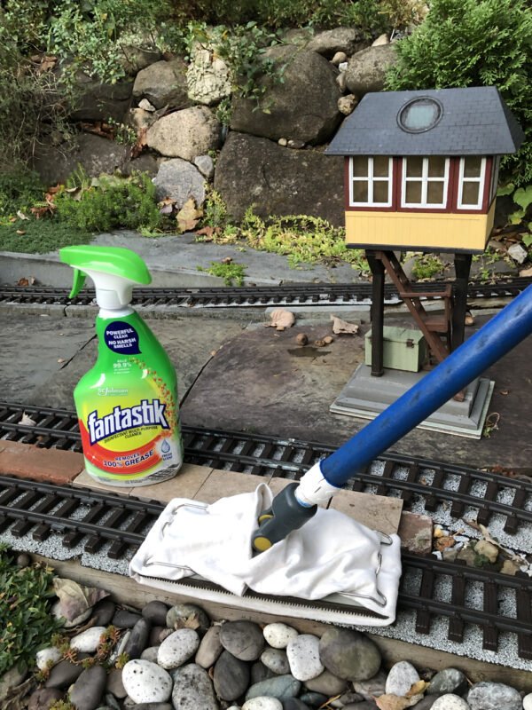 An easy way to clean track and repel critters