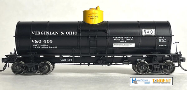 Virginian & Ohio HO scale tank car from Home Shops LLC