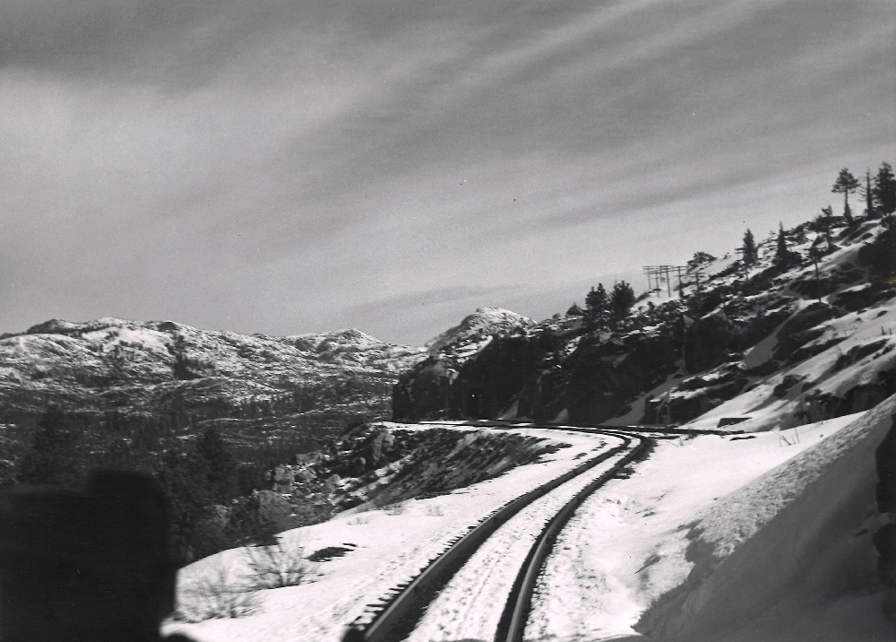 Snow and train