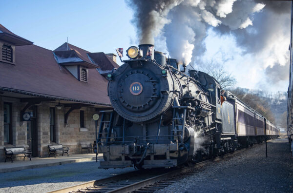 Project 113 sets trips with CNJ 0-6-0 for Minersville, Pa., Community Day