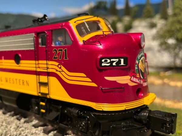 The Lionel Aberdeen, Carolina & Western F9 locomotive set