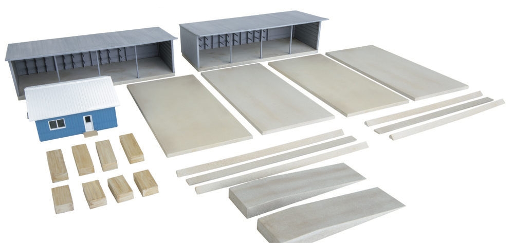 An image of a model lumber transload structure