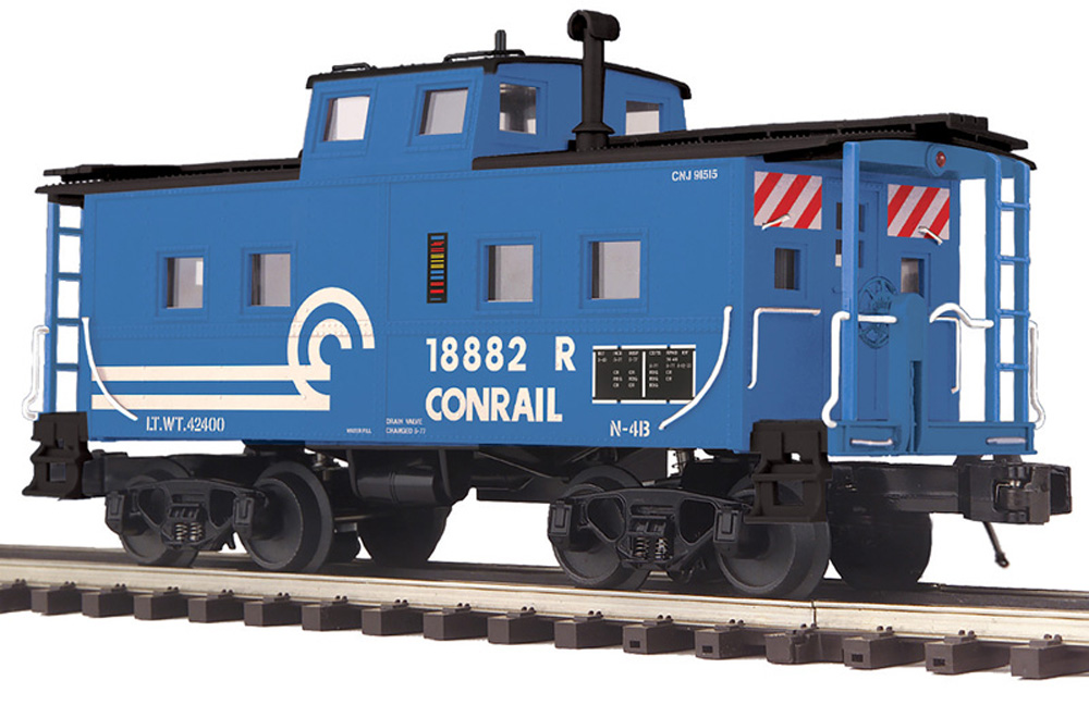 Model of blue caboose