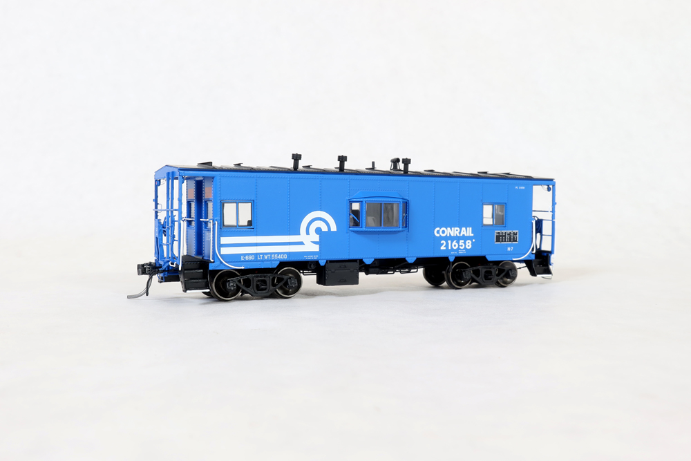 Model of blue caboose