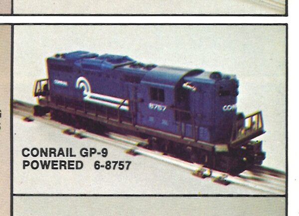 The first Lionel Conrail cars and engines