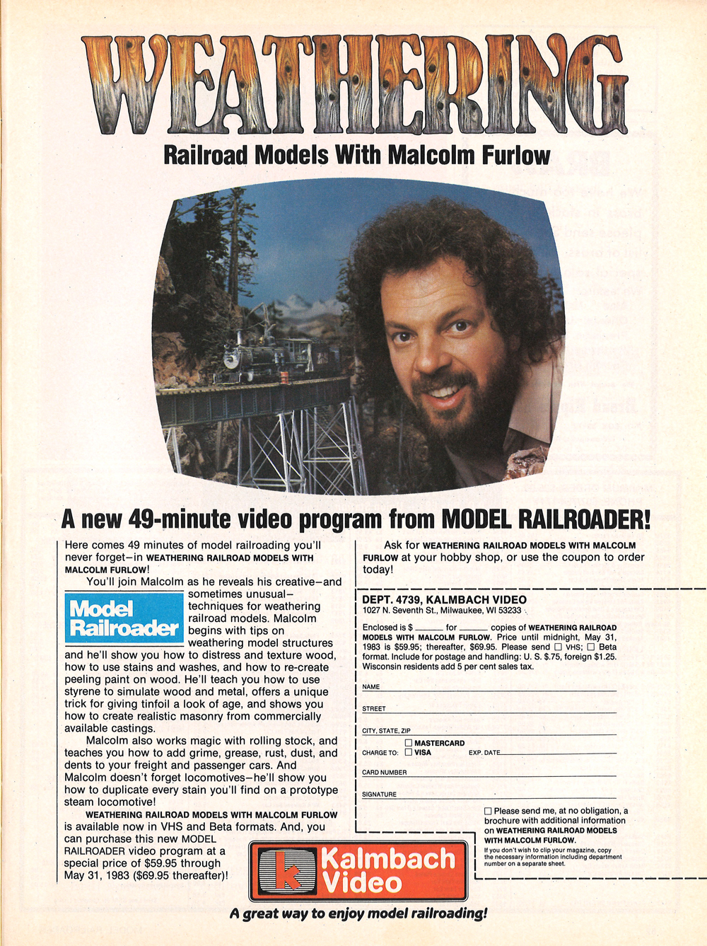 Color photo of magazine advertisement.