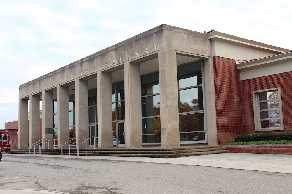 Exterior shot of railroad museum