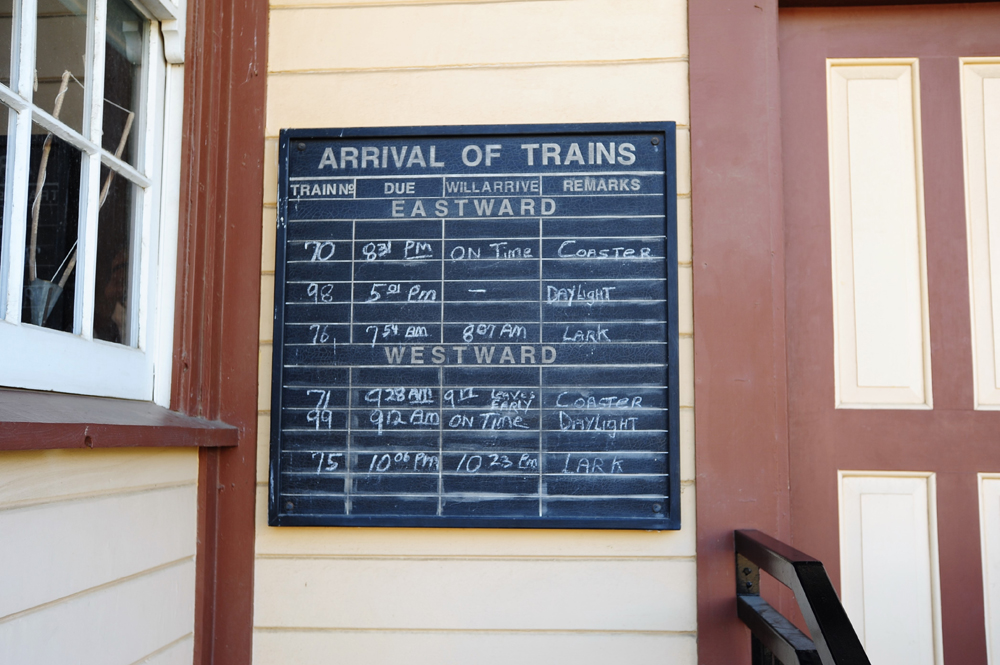 timetable of trains on depot