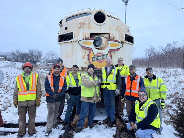 F unit donated by Union Pacific arrives at Iowa heritage railroad