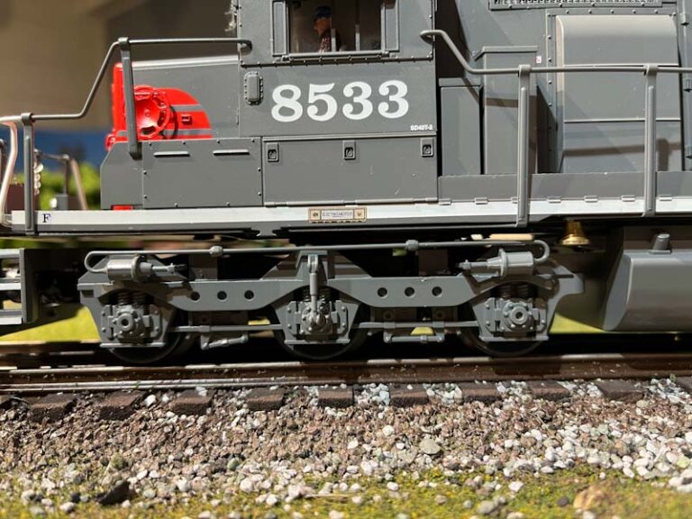 Truck details on the Southern Pacific Lionel SD40T-2 Tunnel Motor