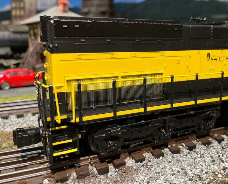 Air intake detail on side of the Susquehanna Lionel SD40T-2 Tunnel Motor