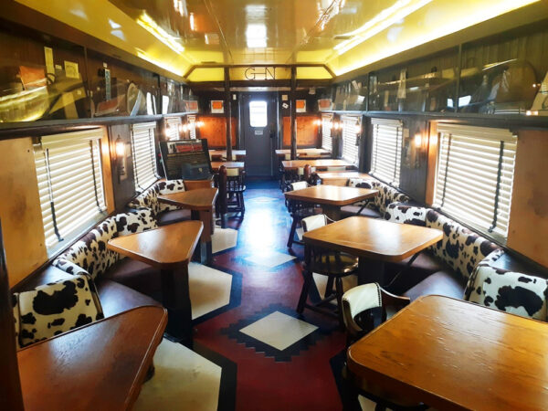 Classic Great Northern Railway Ranch Car moves to Wisconsin Great Northern Railroad