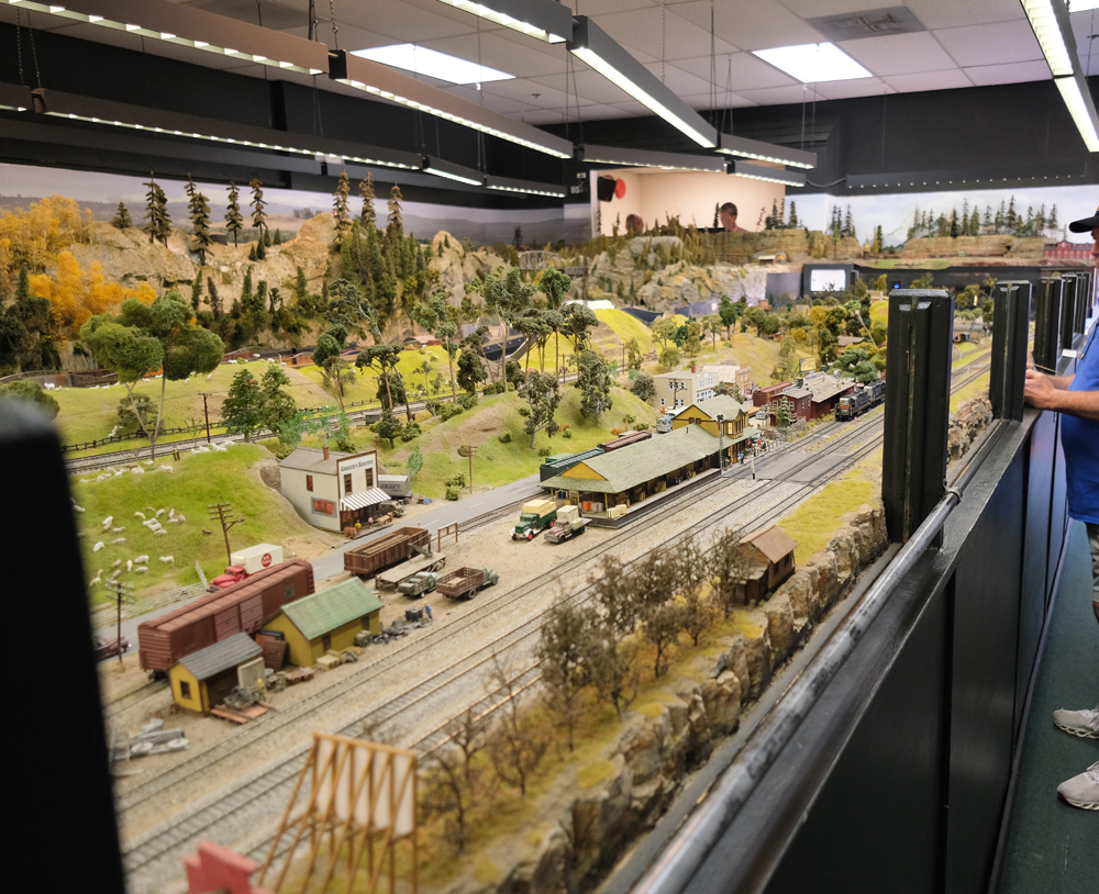 Model railroad inside museum