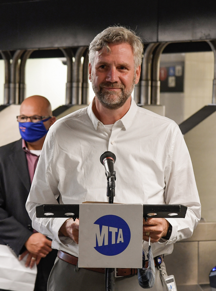 Man standing at podium