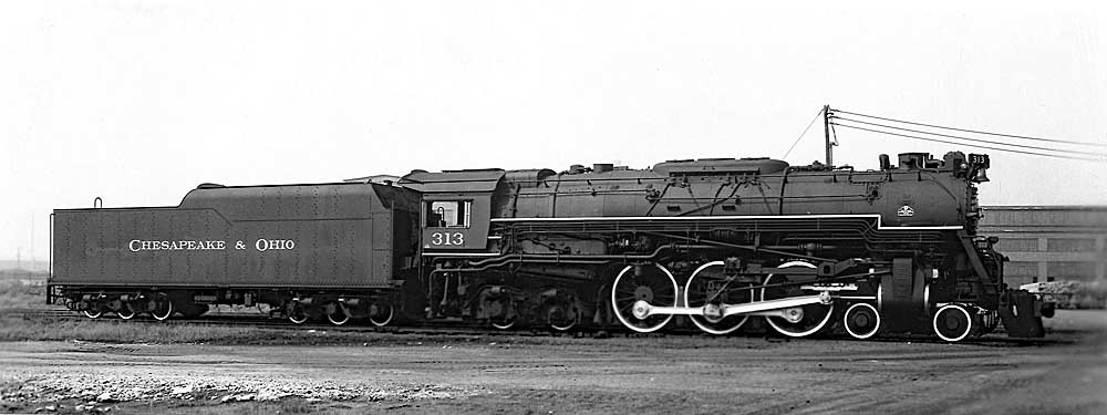 Heaviest 4-6-4 Hudson steam locomotive in profile