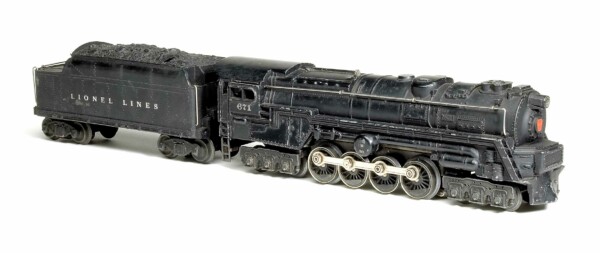 The Lionel turbine locomotive No. 671