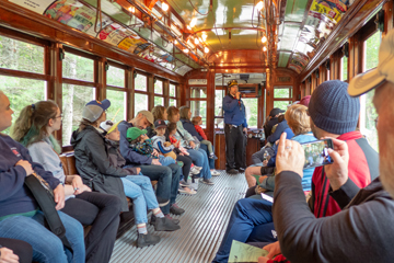 people inside trolley