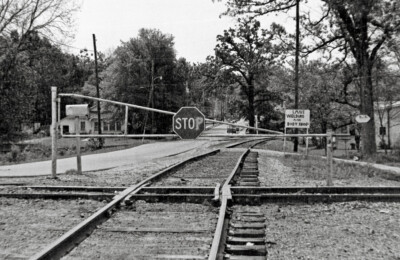 Why is there a gate across the railroad track?