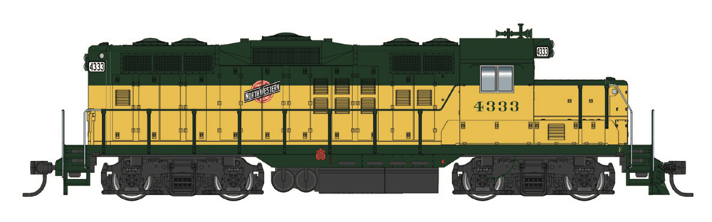 An image of a model diesel locomotive