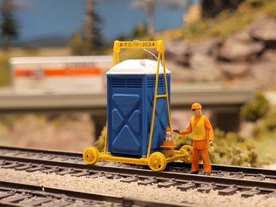 3-D print a rail cart porta-potty