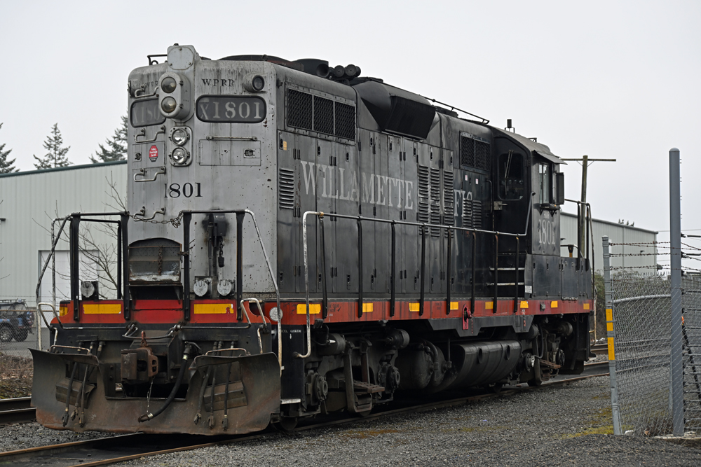 gray, rusty locomotive