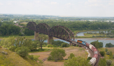 Railfanning in North Dakota: BNSF’s high bridges