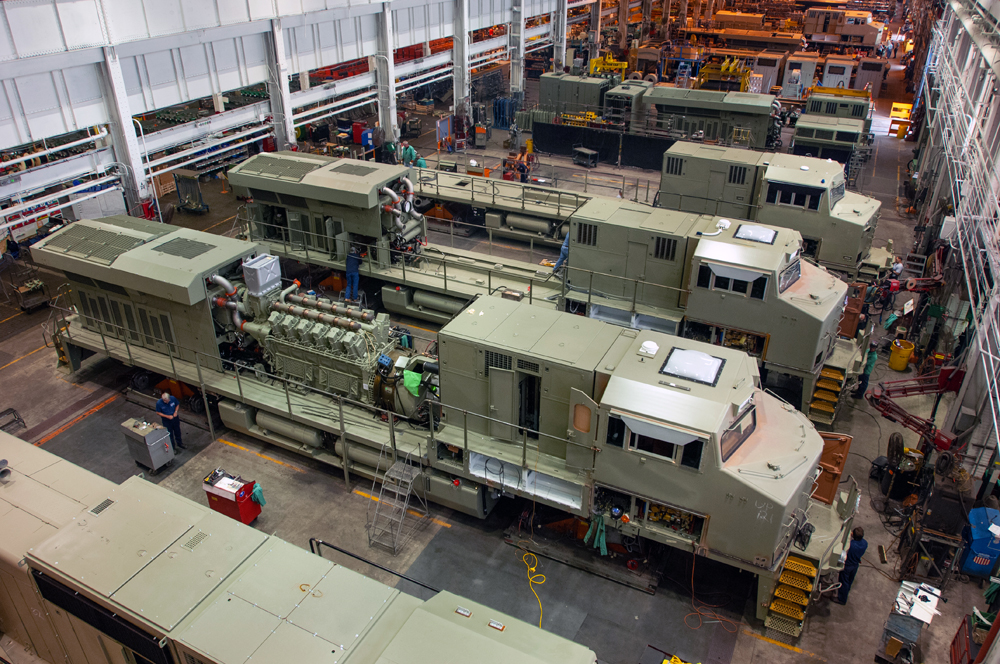 Locomotives under construction
