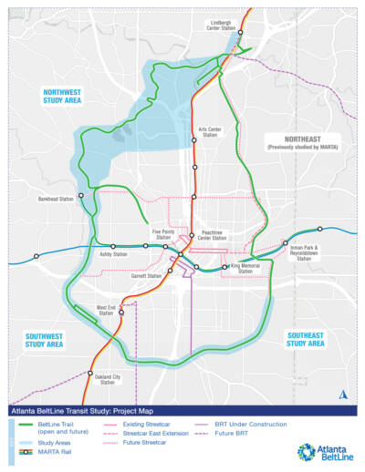 Atlanta Beltline launches initiative to complete light-rail loop