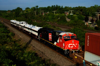 Canadian National revives century old ‘wafer’ logo on Wabtec rebuild
