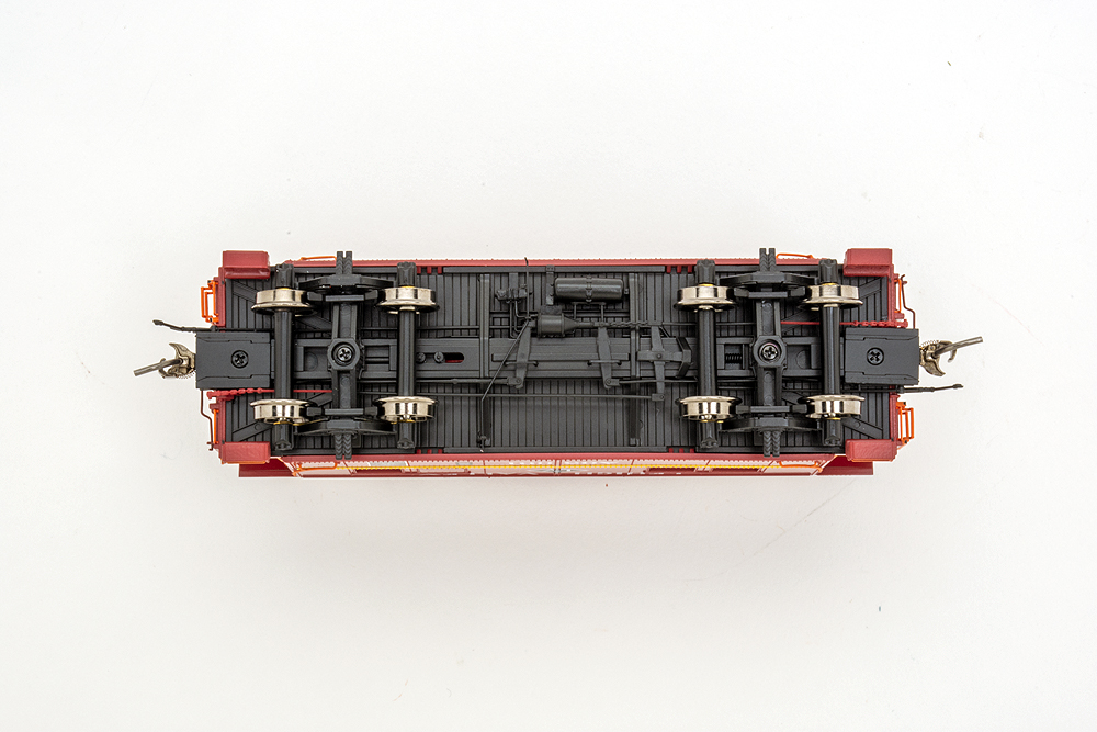 Bottom of caboose, painted black