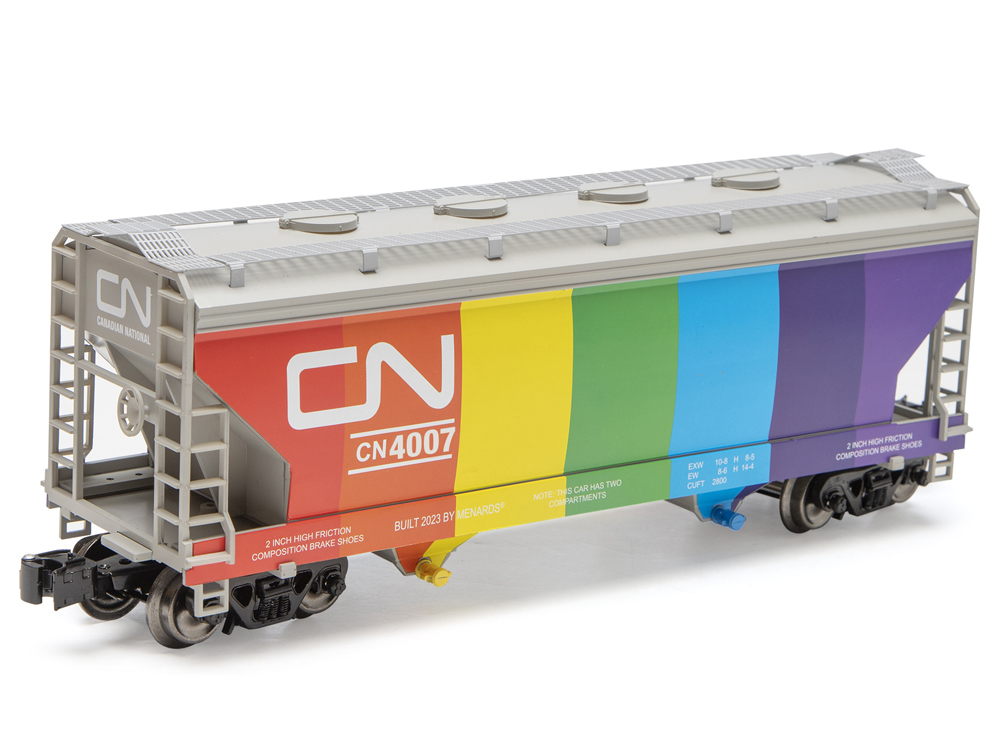 colorful model hopper car