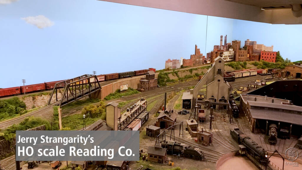 Title screen from Jerry Strangarity's HO scale Reading Co. layout visit video.