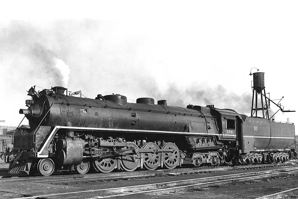 Example of Nashville, Chattanooga & St. Louis Dixies 4-8-4 steam locomotives in profile
