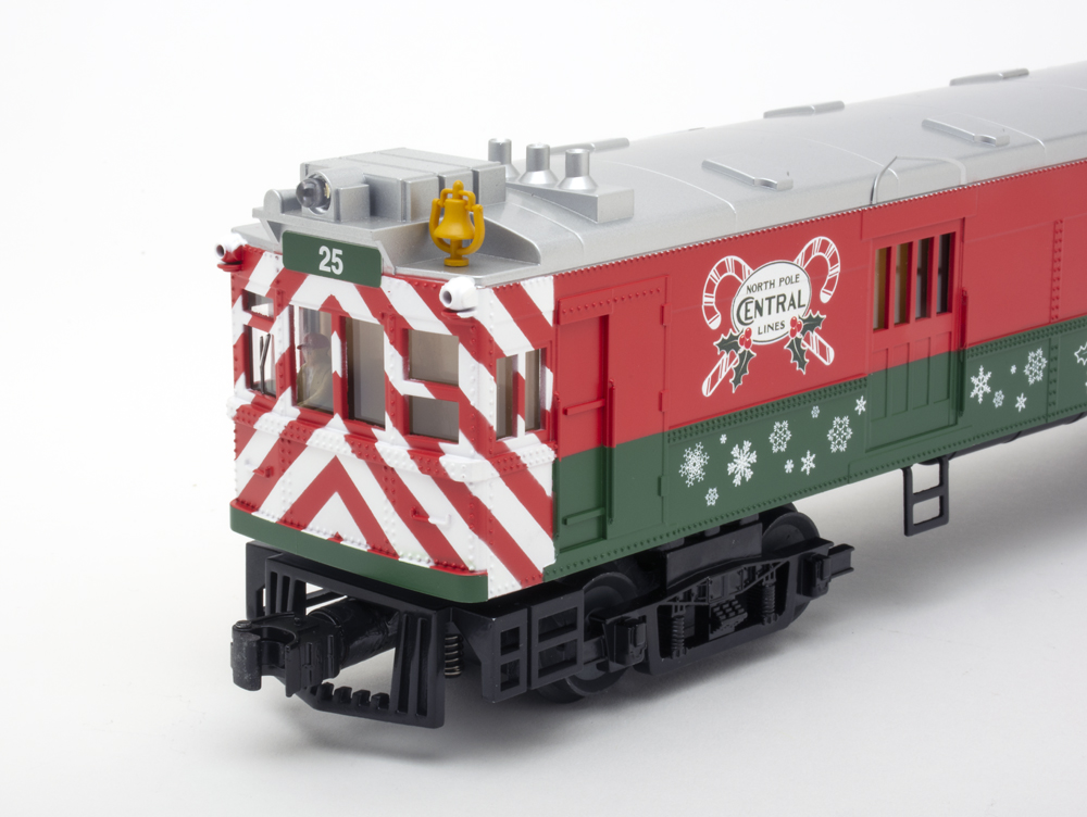 ed and green holiday railcar