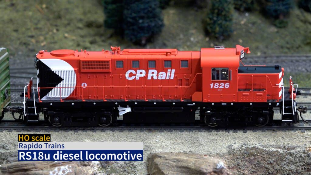 Title screen of Rapido Trains HO scale RS18u Product Review video