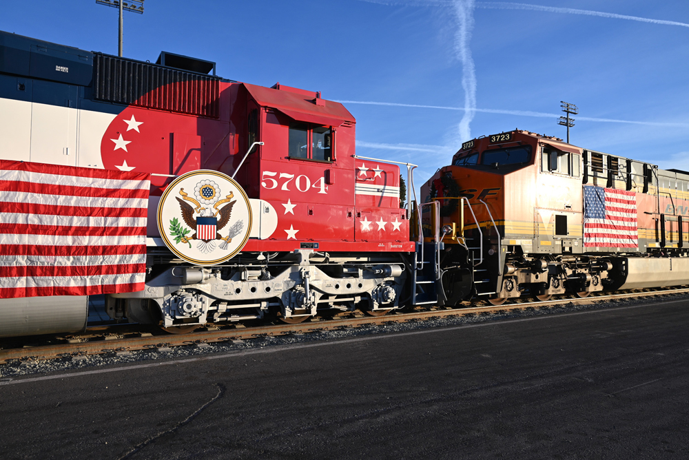two trains on track