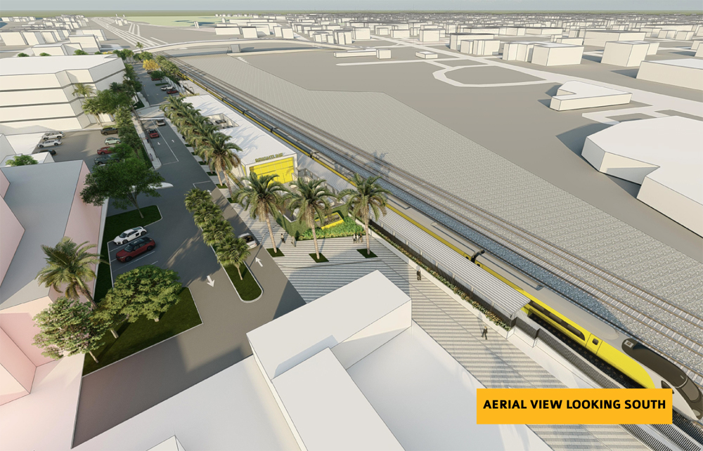 Illustration of proposed passenger station
