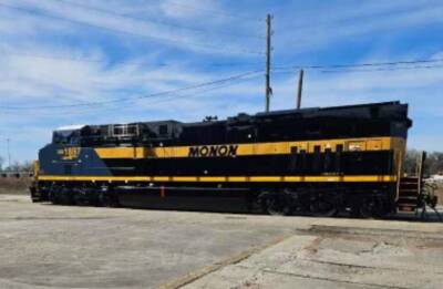 Monon heritage locomotive emerges from CSX paint shop