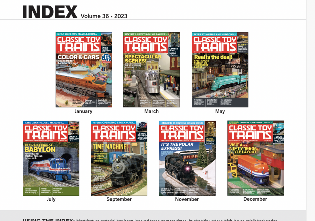 screenshot of index page