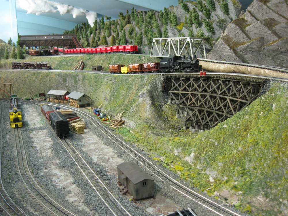scene with bridge on layout