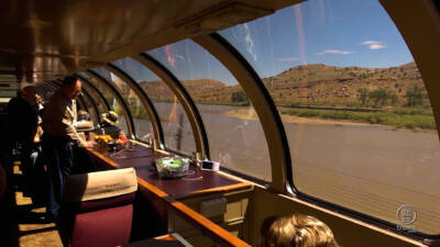 Ride aboard a private train