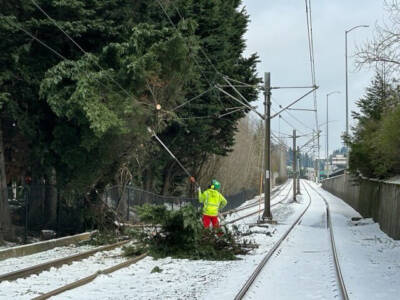 Winter weather stops Portland, Ore., light rail service