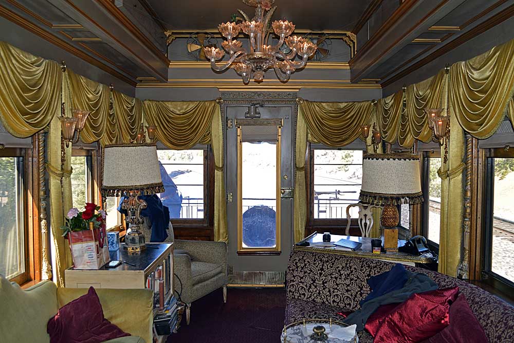Interior of railroad passenger car