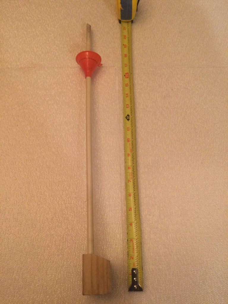 plastic tube with measuring tape
